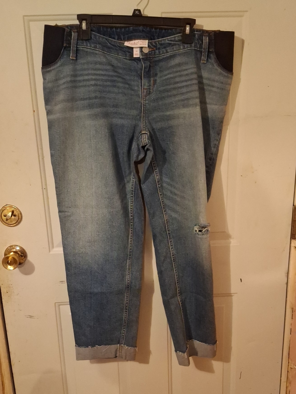 Isabel Maternity by Ingrid & Isabel Light Blue Cropped Maternity Jeans